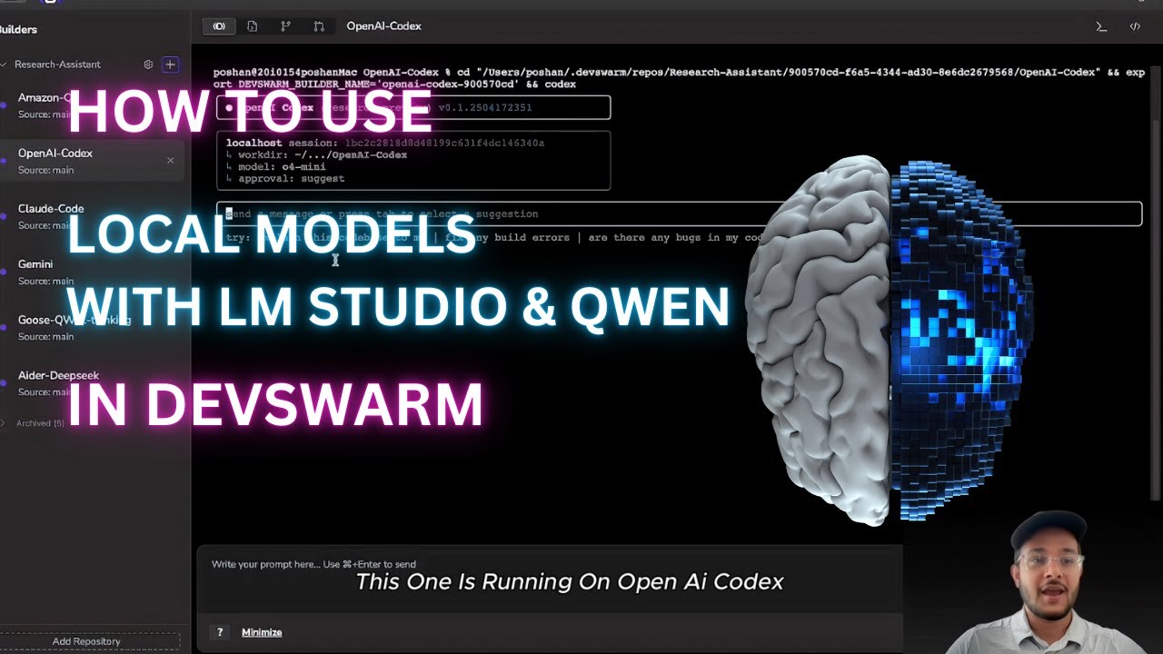 Im Studio How to Use Local Models with LM Studio & Qwen in DevSwarm? - YouTube