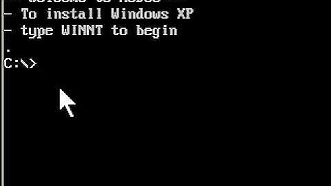 Install Windows XP From DOS Bootable Flash Drive