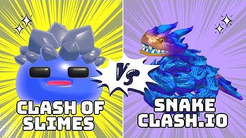 Snake Clash.io VS Clash of Slimes Gameplay 🐍 🫧