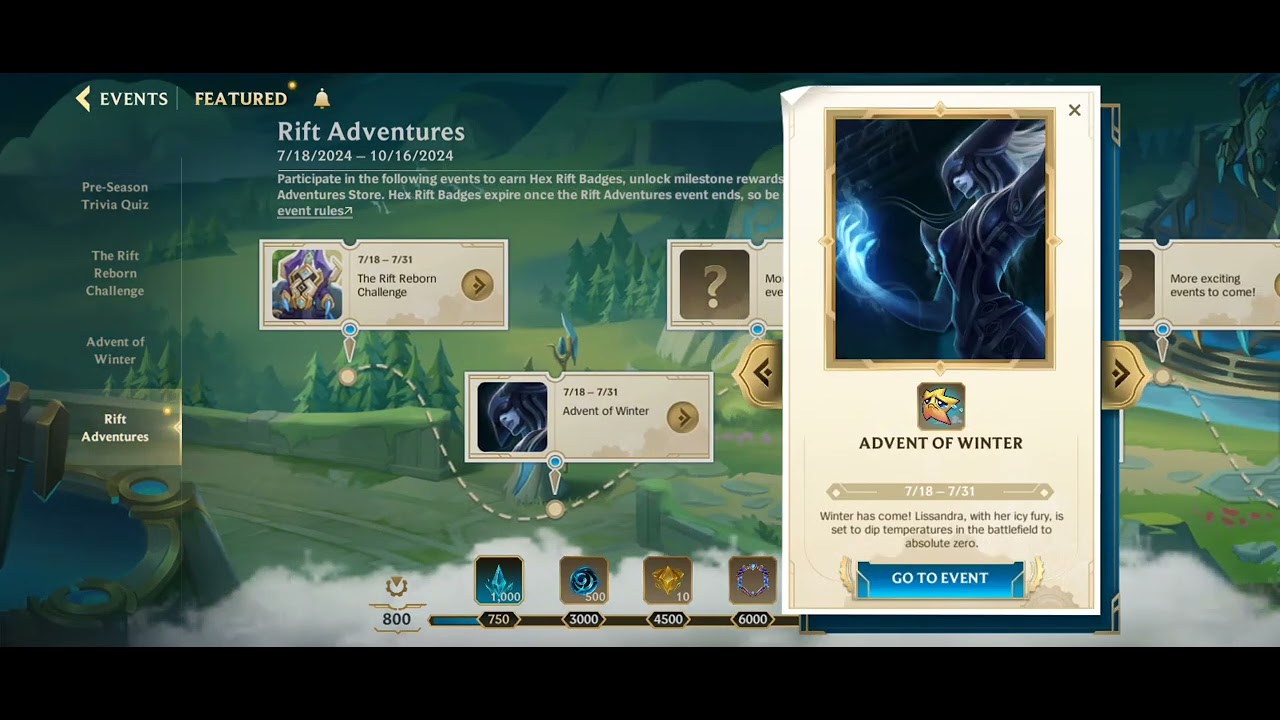 RIFT ADVENTURES EVENT | WILD RIFT - YouTube