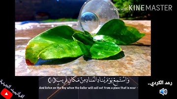تلاوة مؤثرة (و استمع يوم ينادي المنادي من مكان قريب)القارئ رعد الكردي||🕊💙.