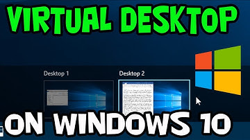 HOW TO ADD A VIRTUAL DESKTOP IN WINDOWS 10 - MULTIPLE DESKTOPS [TUTORIAL]