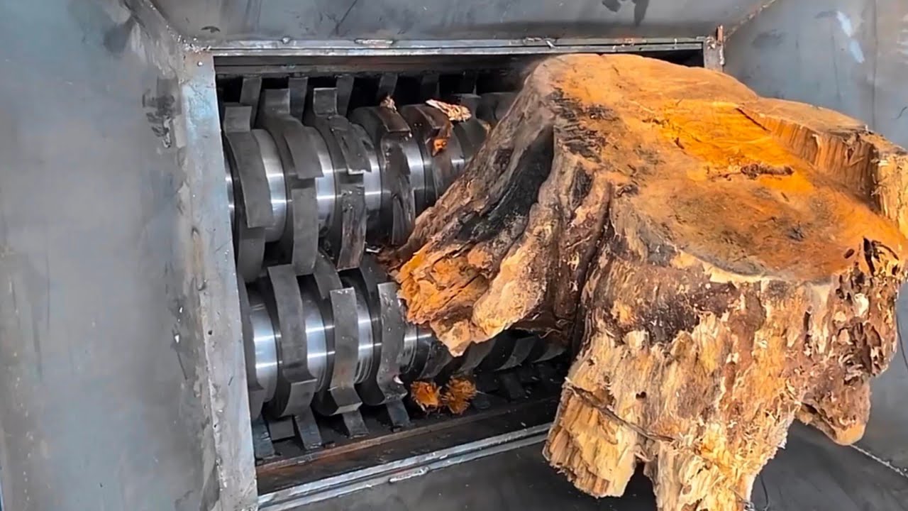 Shredder vs Strong Metal, heavy waste ! Extreme metal shredder