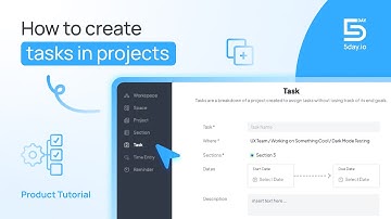 How to create tasks in projects in 5day.io