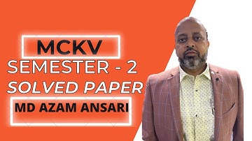 ICSE | MCKV SEMESTER  - 2 | COMPUTER APPLICATION | MD AZAM ANSARI