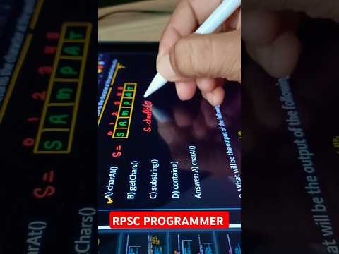 RPSC Programmer: Java