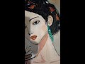 The Girl by MArt. A3 acrylic on canvans.