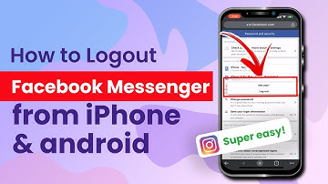 Logout from Facebook Messenger On Android Or iPhone 2024 | Initial Solution