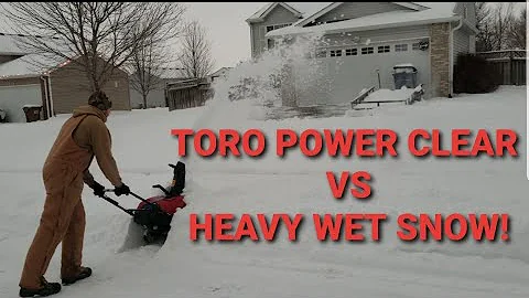 Toro Power clear going through WET HEAVY SNOW! (will it do it?)