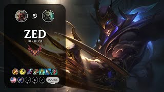 Zed Jungle vs Rengar - NA Grandmaster Patch 13.12