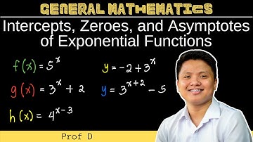 Intercepts, Zeroes, and Asymptotes of Exponential Functions | General Mathematics | Tagalog