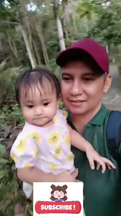 wow!! Baby Renata di hutan rimba. #babygirl #bayilucu #cutebaby #shortvideo #waterfall #water