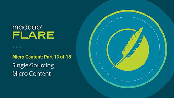 Micro Content (13 of 15): Single-Sourcing Micro Content