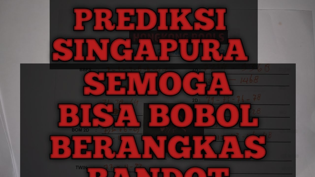 PREDIKSI SGP 2 DECEMBER 2023 | BOCORAN SINGAPORE | RUMUS SINGAPURA ...