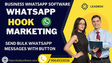 WhatsApp Hook | Bulk WhatsApp Sender With Button | Multi-device Interactive | Anti Blocking Features
