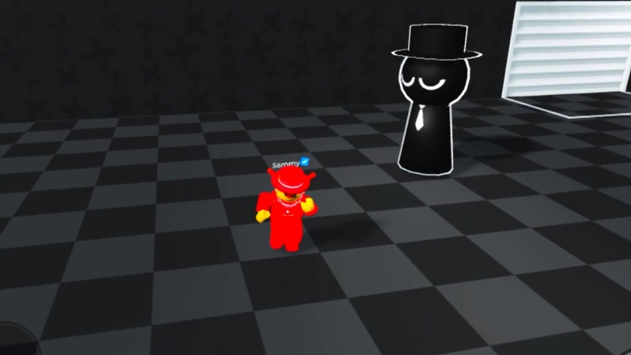 SAMMY RUN AWAY FROM BLACK SPRUNKI PRISON RUN ROBLOX