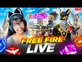 🔴FREE FIRE LIVE WITH RIYA AND 1 VS 4 GUILD TEST😎 #classyff #fflive #freefire #girlgamer