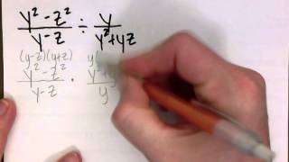 Math 96 - Rational Expressions (Division)