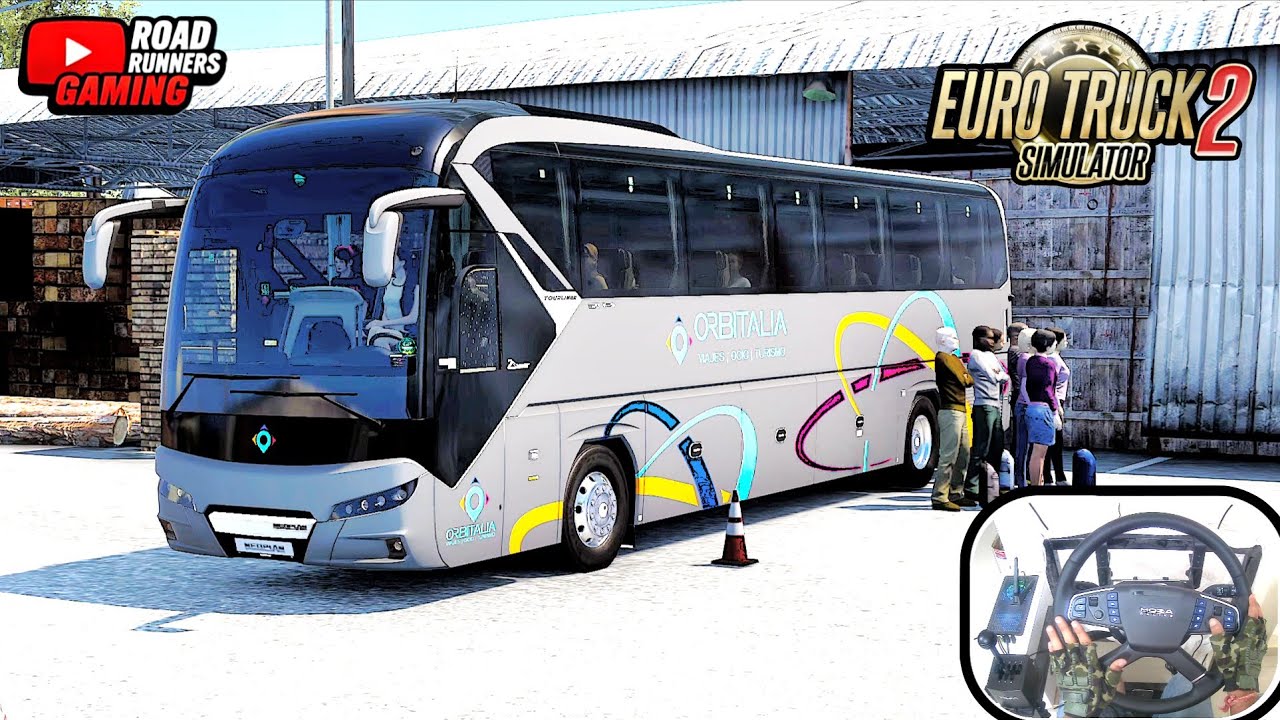 ETS2 Bus | Neoplan New Tourliner C13 | Scenic Greenlush Passenger Drive | Euro Truck Simulator 2