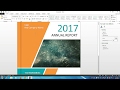 How to make a cover page design for report and book in microsoft word