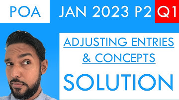 PoA - Jan 2023 P2 Q1 - Adjusting entries and accounting concepts