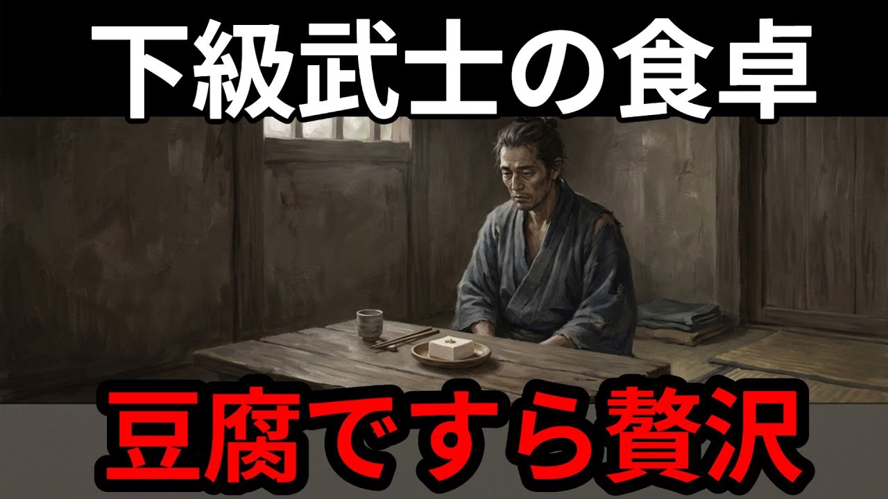 江戸の下級武士。豆腐がごちそうだった現実