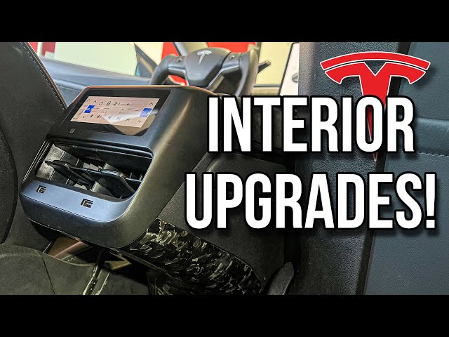 Tesla Rear Display and Interior UPGRADES! 