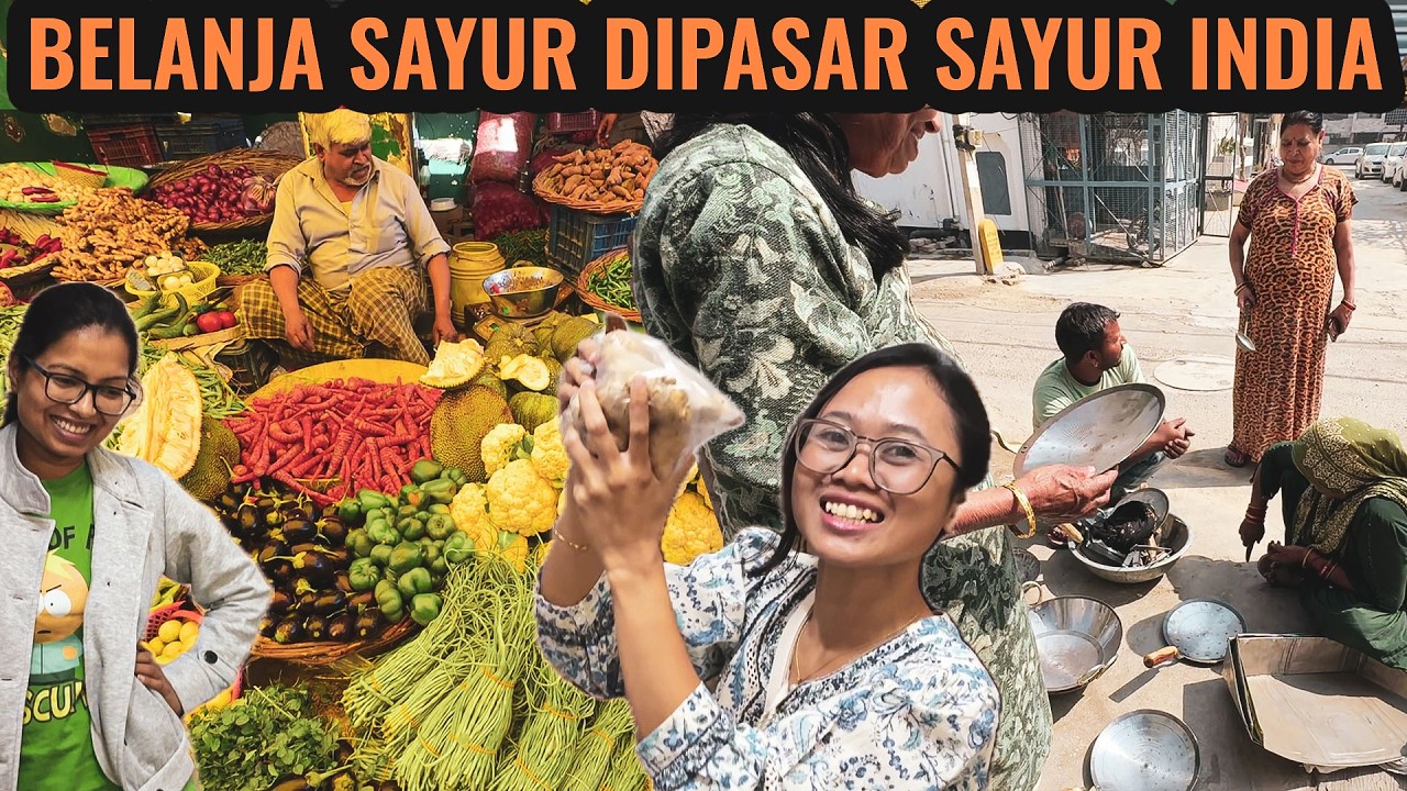 BELANJA SAYUR UNTUK STOCK DIPASAR SAYUR INDIA ‼️ BELI WAJAN BUATAN RUMAHAN
