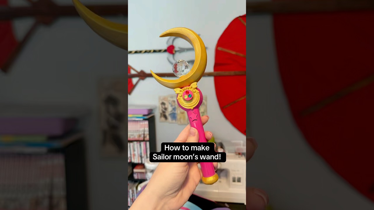 How to make Sailor Moon’s wand! #cosplay #sailormoon #tutorial #wand #3dprinting