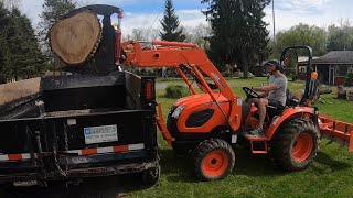 A Grapple and Dump Trailer  Firewood Has Never Been Easier