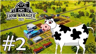 FARM MANAGER 2021 #2 XÂY DỰNG NÔNG TRƯỜNG NUÔI BÒ LẤY SỮA LÀM PHÔ MAI !!! screenshot 3