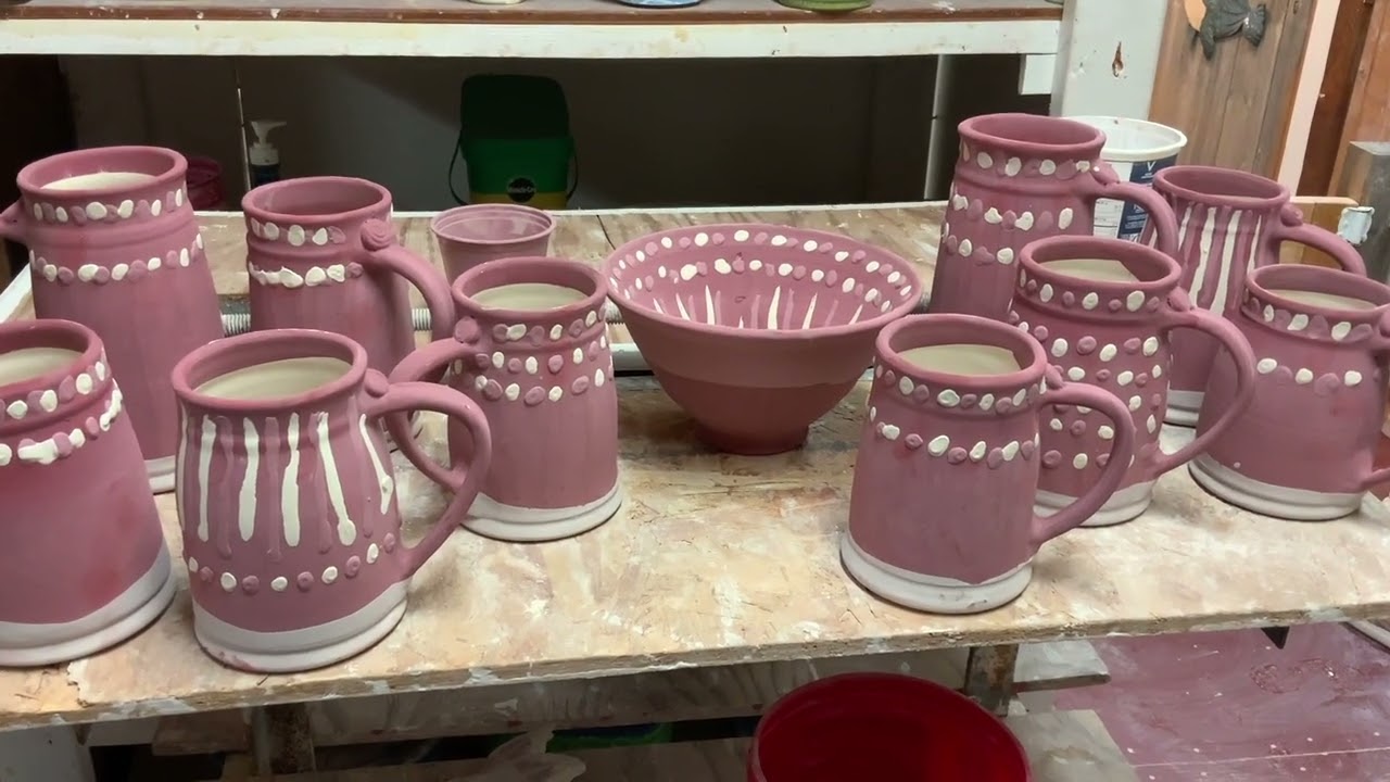 3. Разгрузка печи при температуре 6 конусов с проведением дополнительных проб глазури.