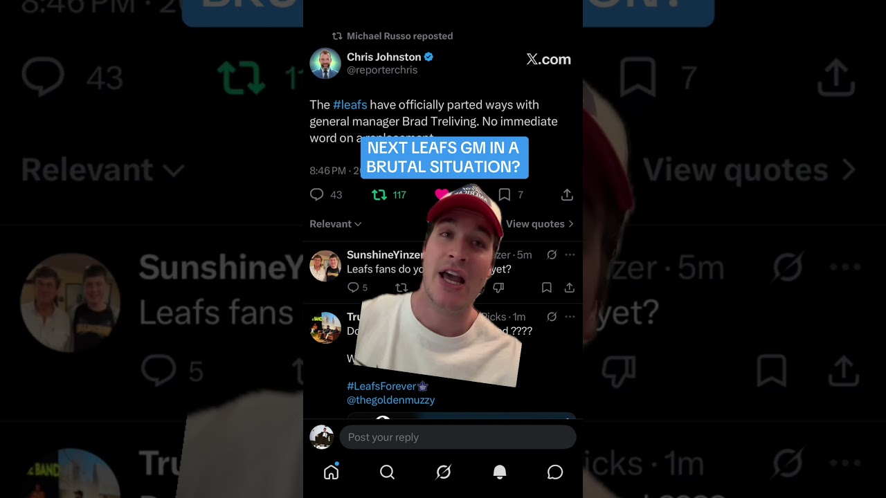 Brad Treliving fired as Toronto Maple Leafs general manager #nhl #torontomapleleafs