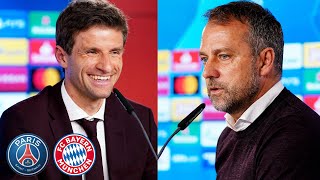 🎙️ Gute Neuigkeiten bei Verletzten | Pressetalk mit Thomas Müller & Hansi Flick | PSG - FC Bayern