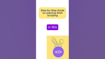 Step by Step Guide to Learning Shell Scripting | #shorts