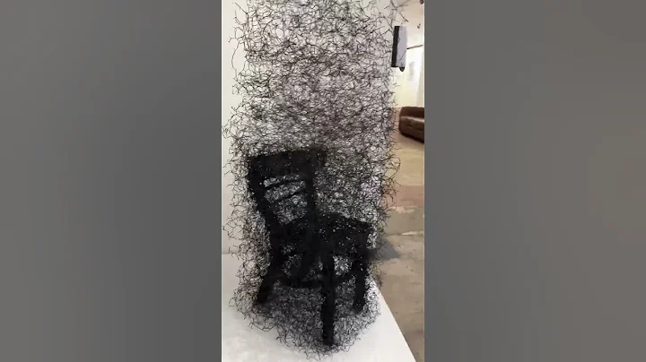Wire and wax chair