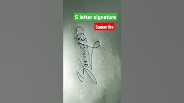 Samantha VIP signature ✍️.    || S letter signature || #shorts #youtubeshorts @shortssign