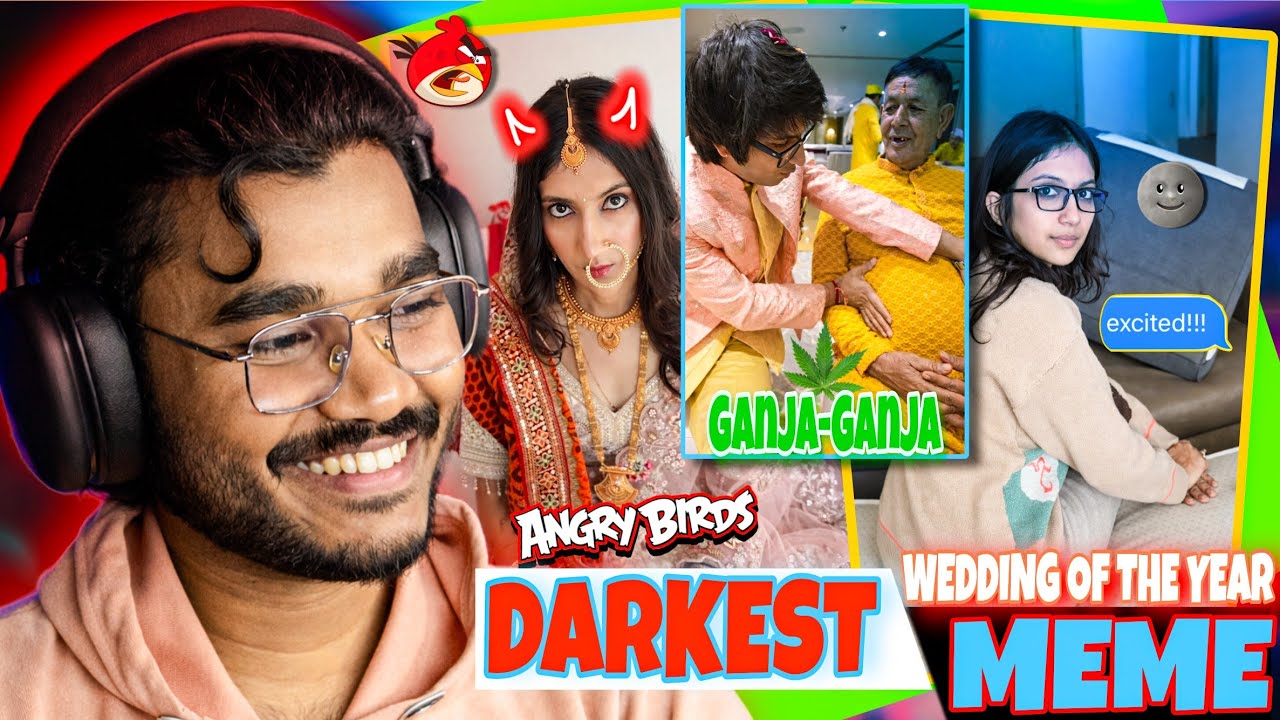 SOURAV JOSHI WEDDING MEME REVIEW😆 DARKEST MEME 🌚 WEDDING OF THE YEAR 👍