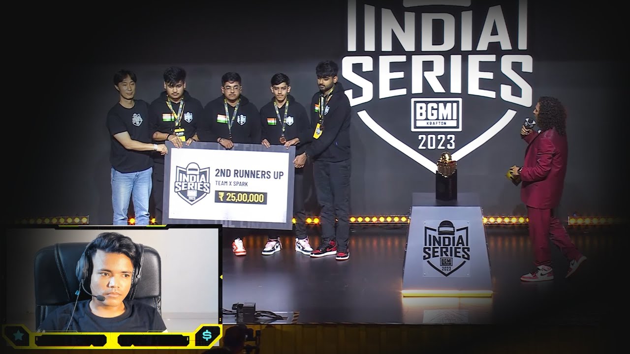 2nd Runer Up Team X Spark in BGIS 2023 25 lakh Cheque - YouTube