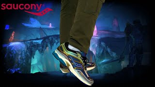 Saucony Progrid Omni 9 Crystal Cave On Feet