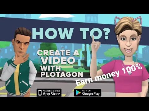 Earn money || with plotagon || in android || 100% proof