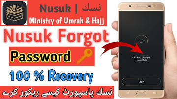 Nusuk Forgot Password | How to recover Nusuk Password | Nusuk App ka password kaise Recover Kare