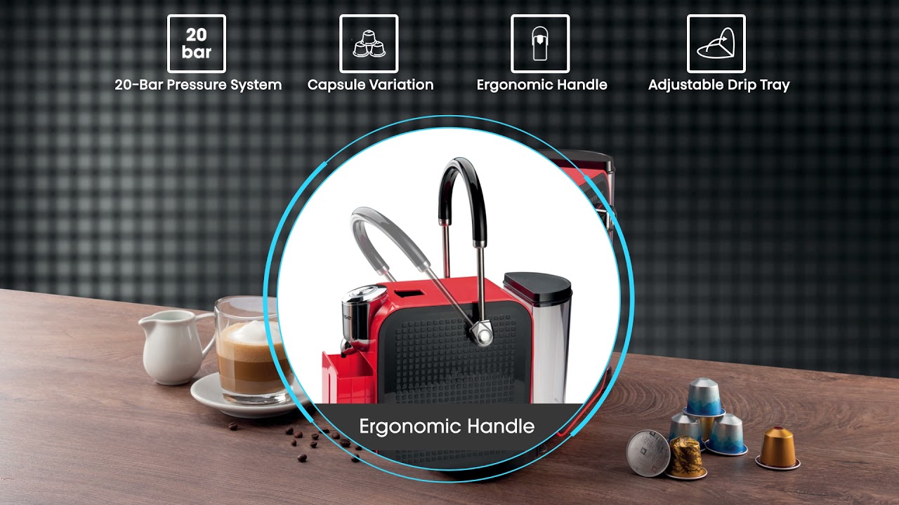 HCM20CDRH capsule coffee machine - YouTube