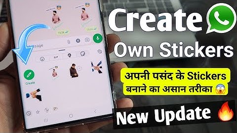 How to create stickers on whatsapp | how to make whatsapp stickers | whatsapp new update