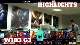 Misfits vs Mad Lions - Highlights | Week 1 Day 3 S11 LEC Spring 2021 | MSF vs MAD