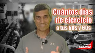 How many days of exercise per week at age 50
