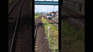 電車撮影 No.253【JRの電車、伊勢鉄道の河芸駅を通過】