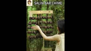 Salin Bar Chime 🎐🌿 | Water Bellwood Seed Shell – Deep, Earthy Rainforest Tones