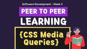 #SoftwareDevelopment Week 4 Revision - CSS Media Queries | Peer-to-Peer Learning Session | #3mtt