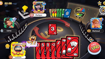 UNO Mobile - A Perfect Game, FLAWLESS, Instant win. (2v2 Draft Mode)